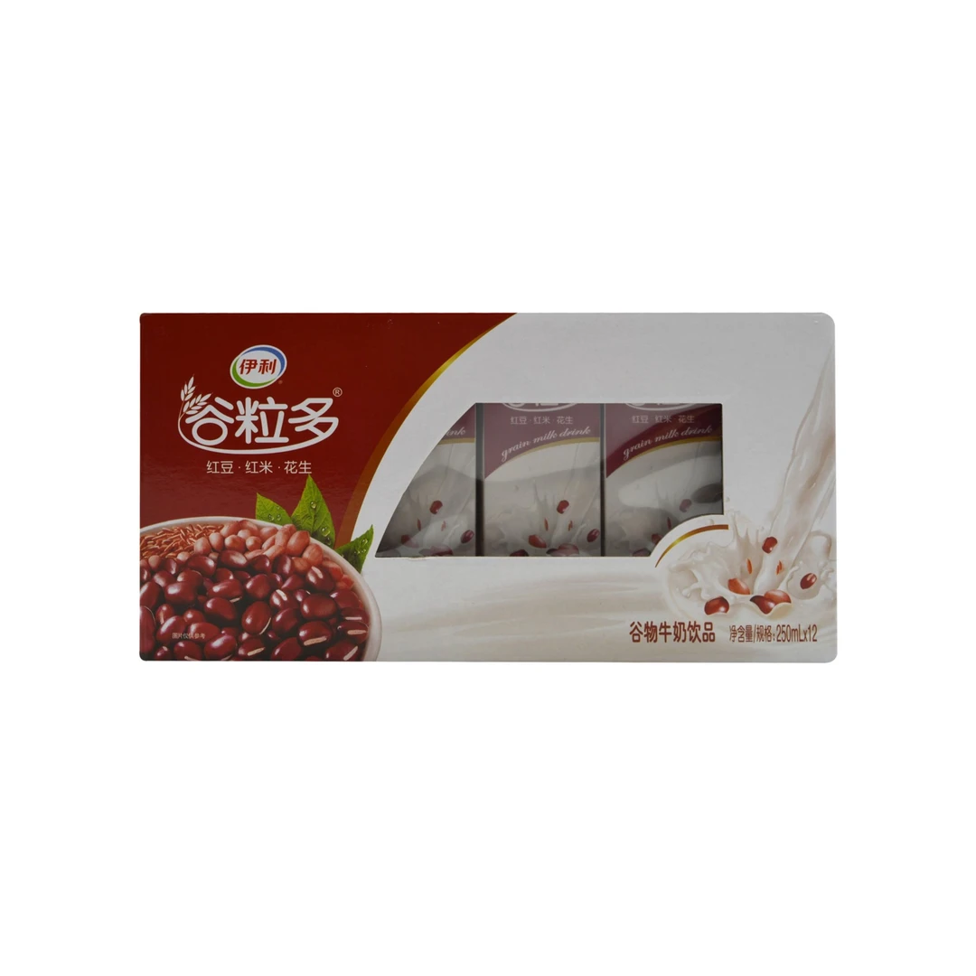 【12月产】伊利谷粒多红谷250ml*12盒早餐搭档