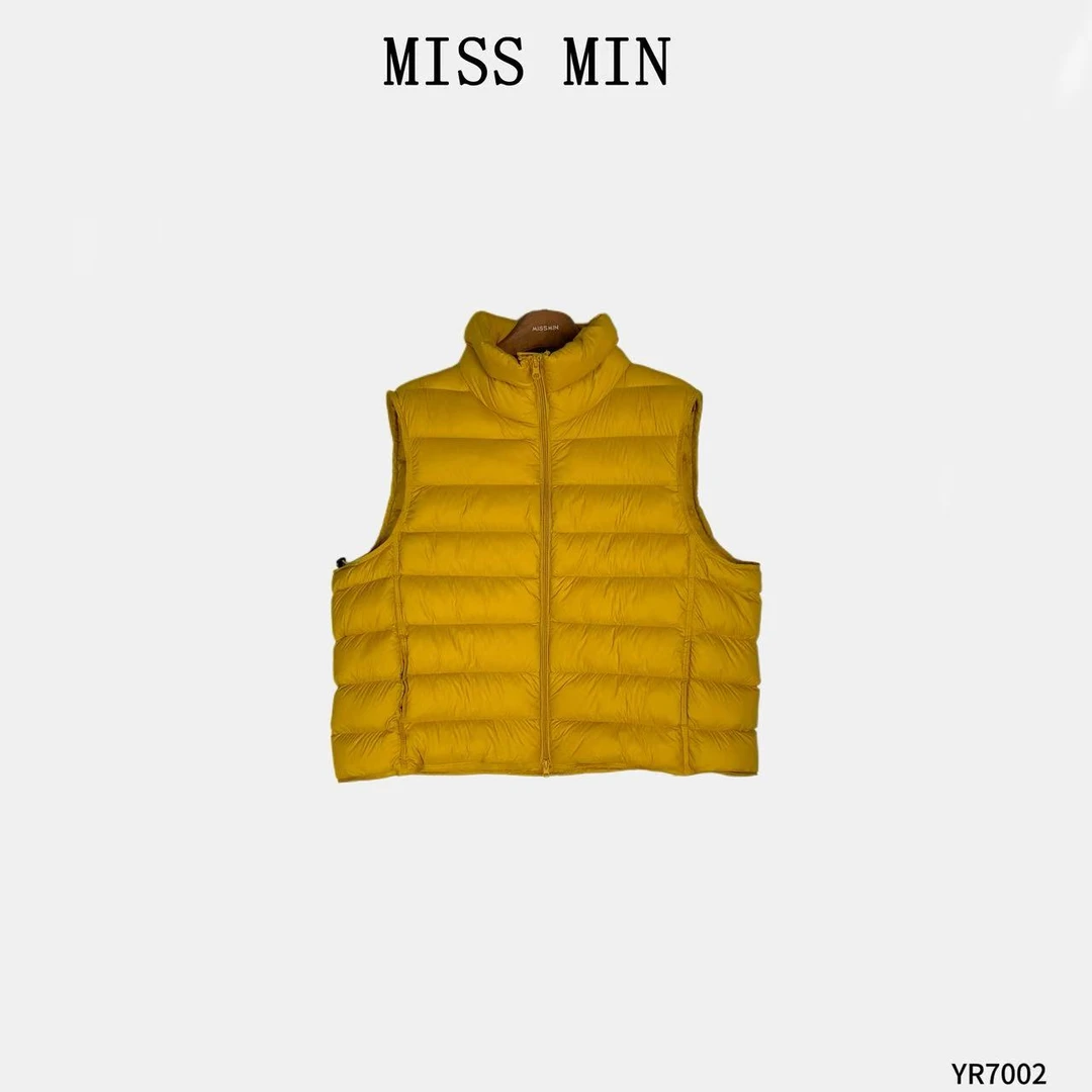 MISS MIN【暖芒】立领排骨马甲女设计小众衣服宽松显瘦外套YR7002