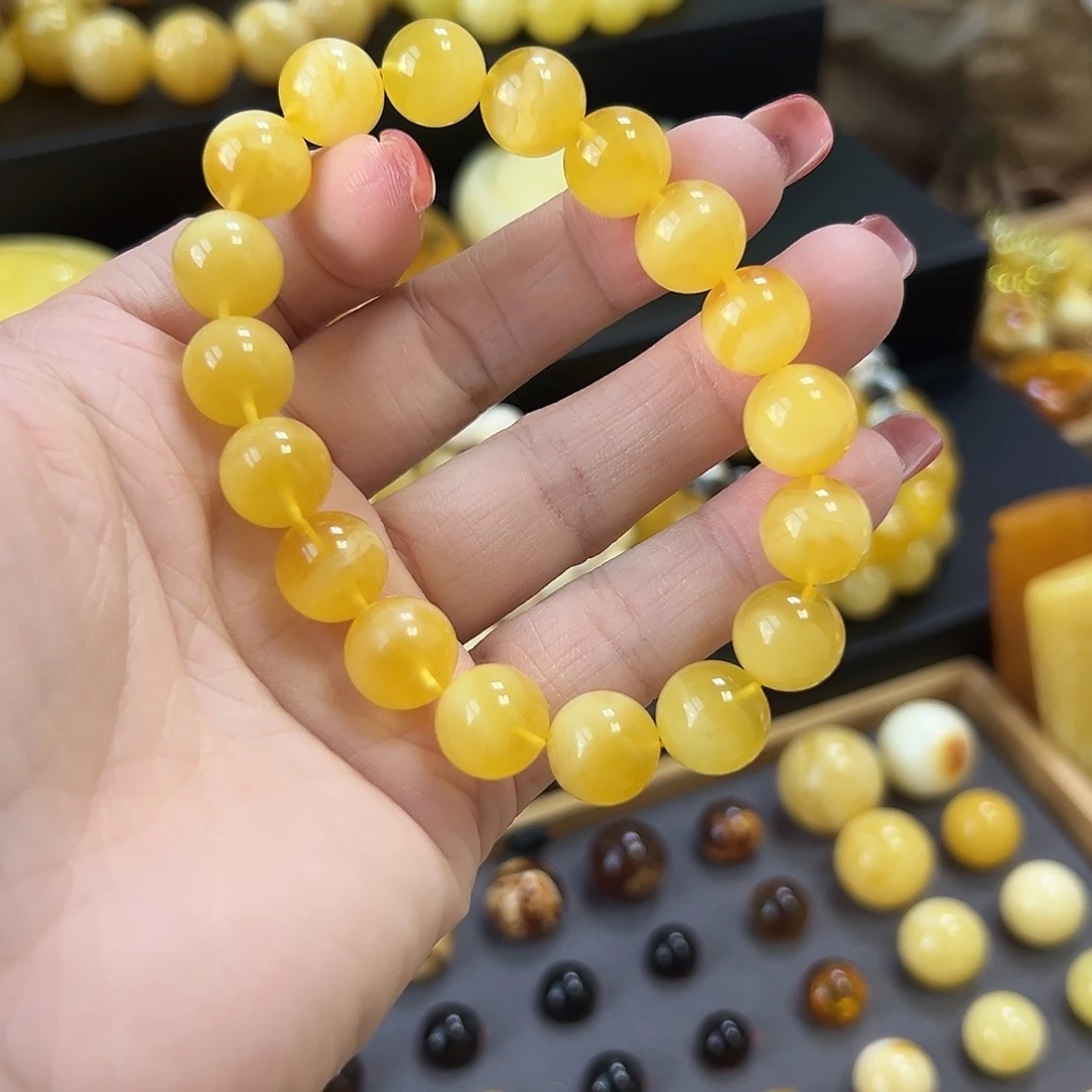 手串琥珀未镶嵌意境