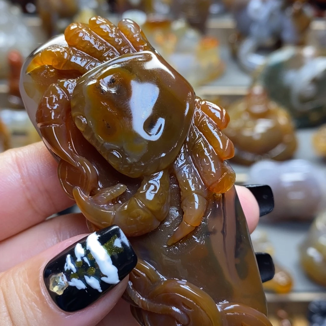 玛瑙/玉髓未镶嵌把件