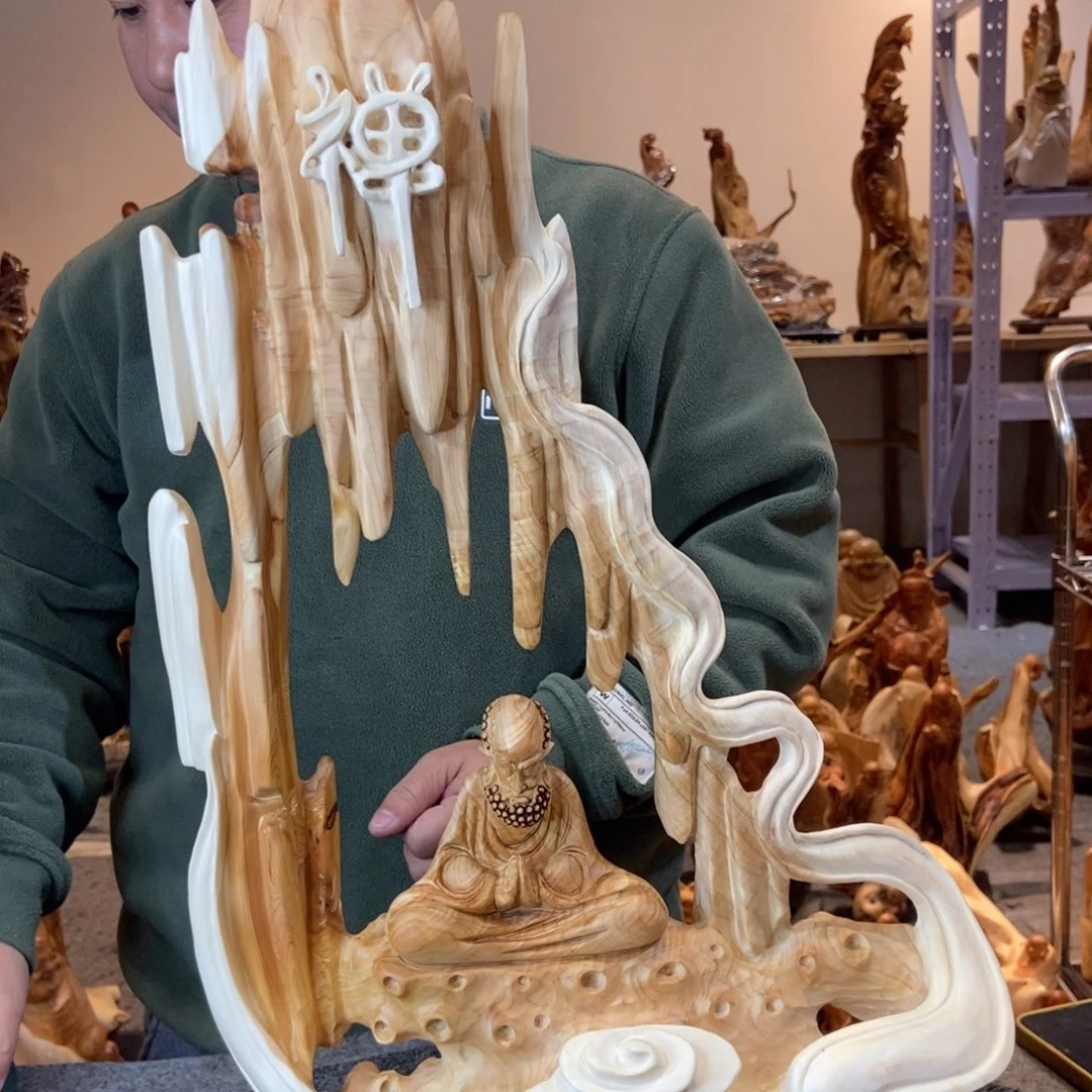 柏木（崖柏）太行崖柏根雕摆件