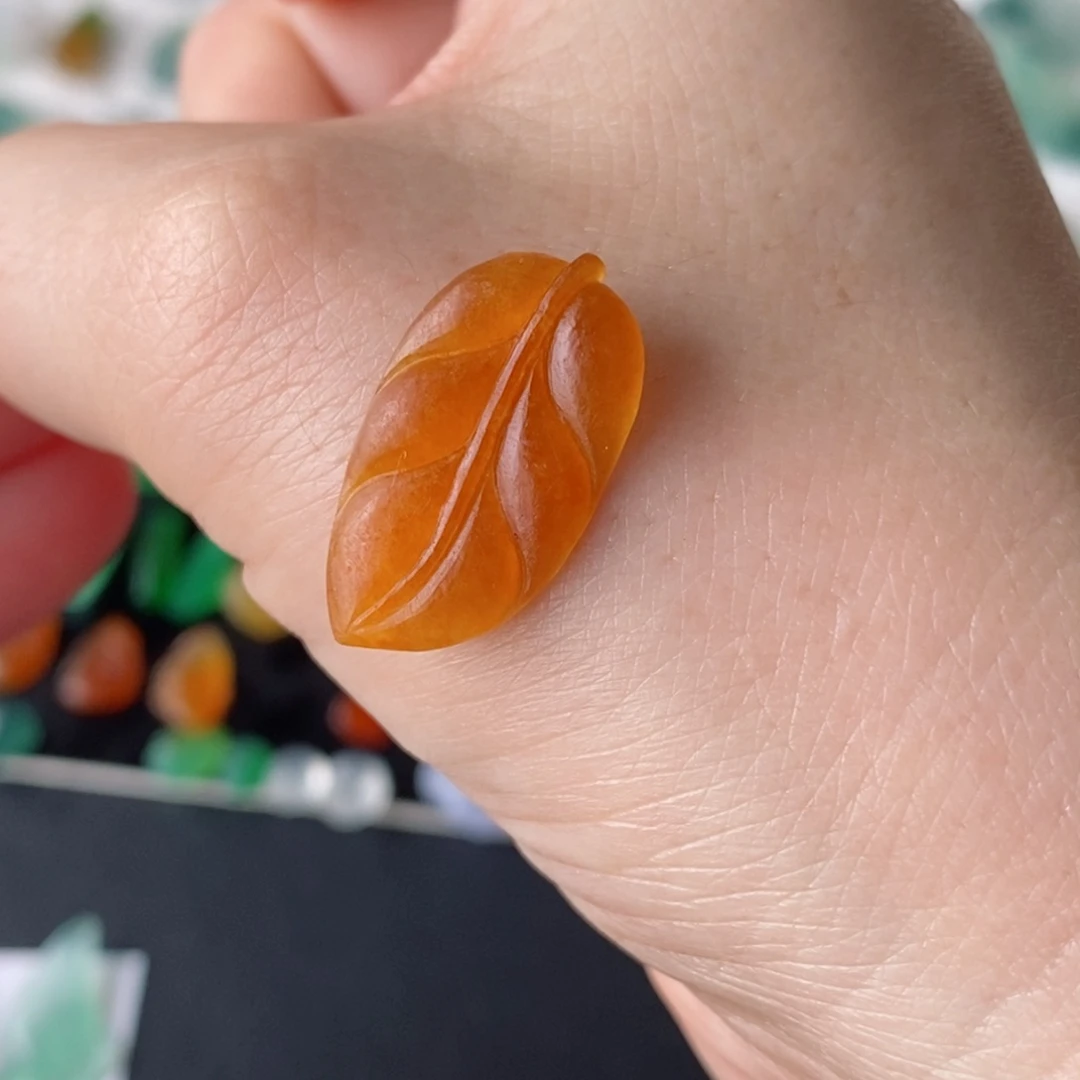 定制翡翠未镶嵌 树叶