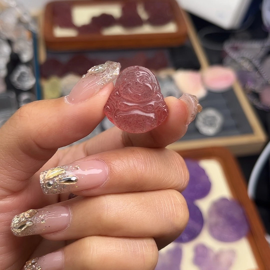 水晶珠宝半成品未镶嵌心*18