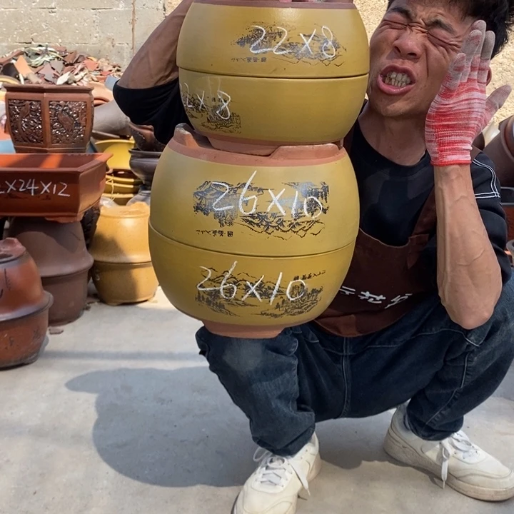 紫砂花盆紫砂器，紫砂器，紫砂器