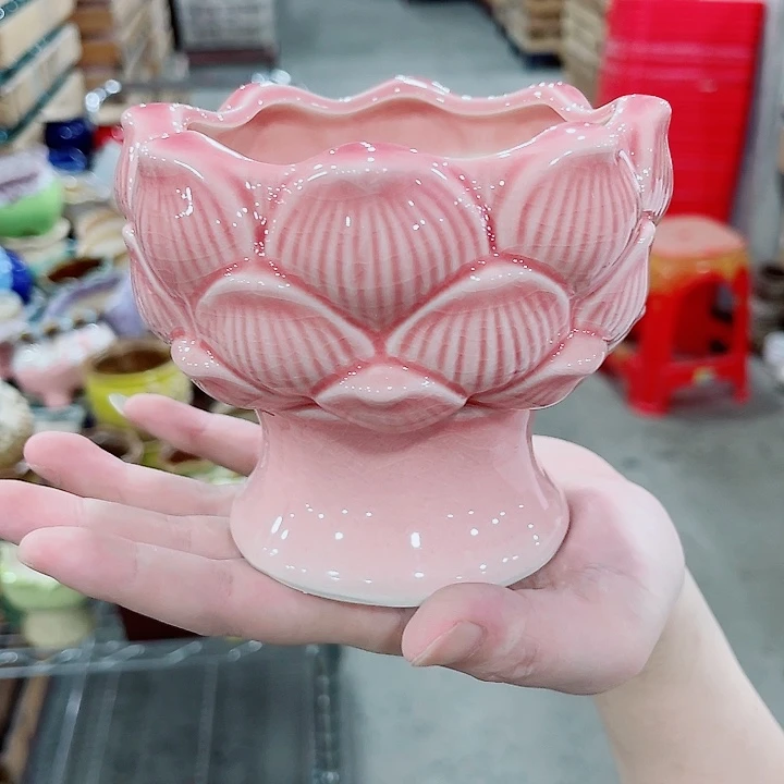 有孔，凑10元包邮陶瓷花盆发货！