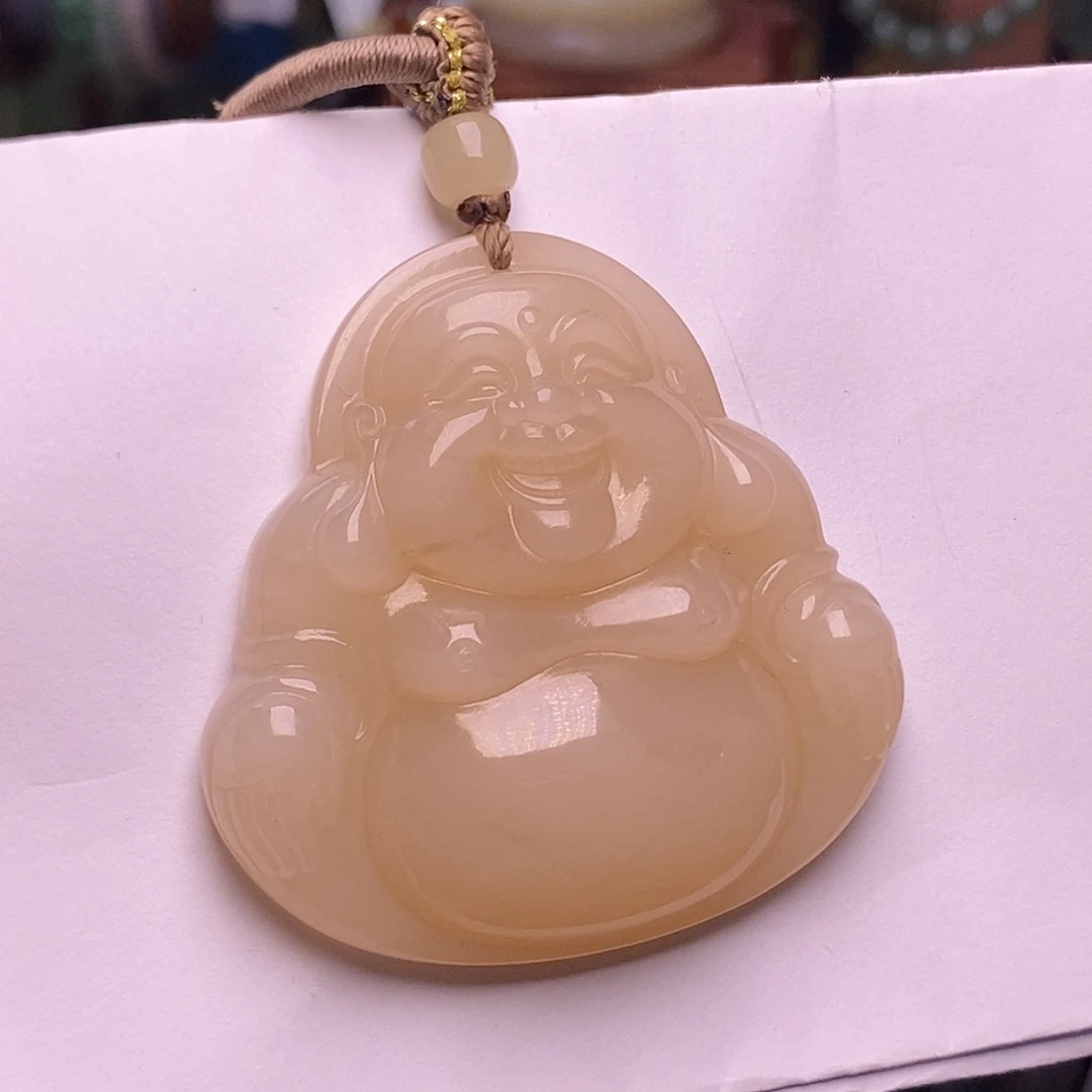 未镶嵌手镯和田玉藕粉红粉佛公