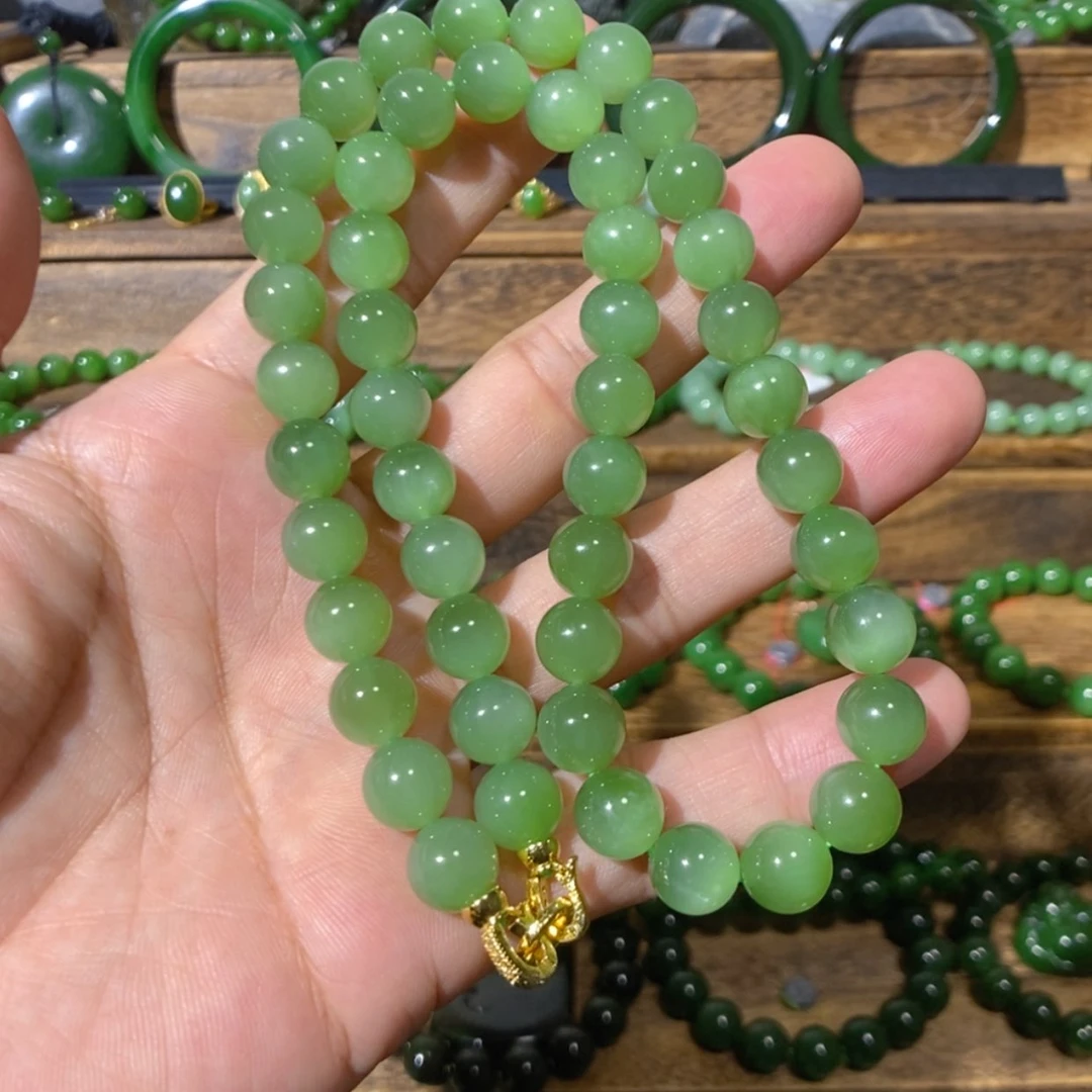 【闪购商品】吊坠(不含链)未镶嵌和田玉巴料冰底猫眼项链 10