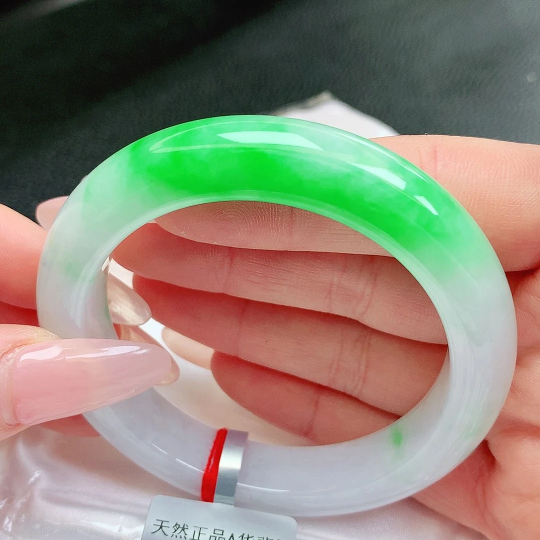【闪购商品】未镶嵌手镯翡翠我***雪缅甸天然a货翡翠