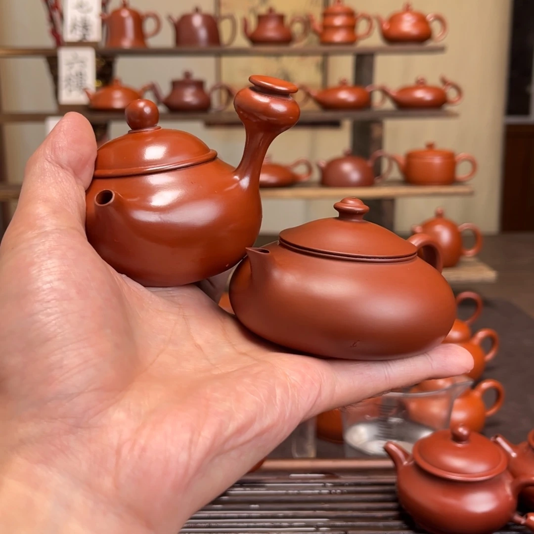 锐***荣紫砂茶壶侧把130cc. 寒江120cc