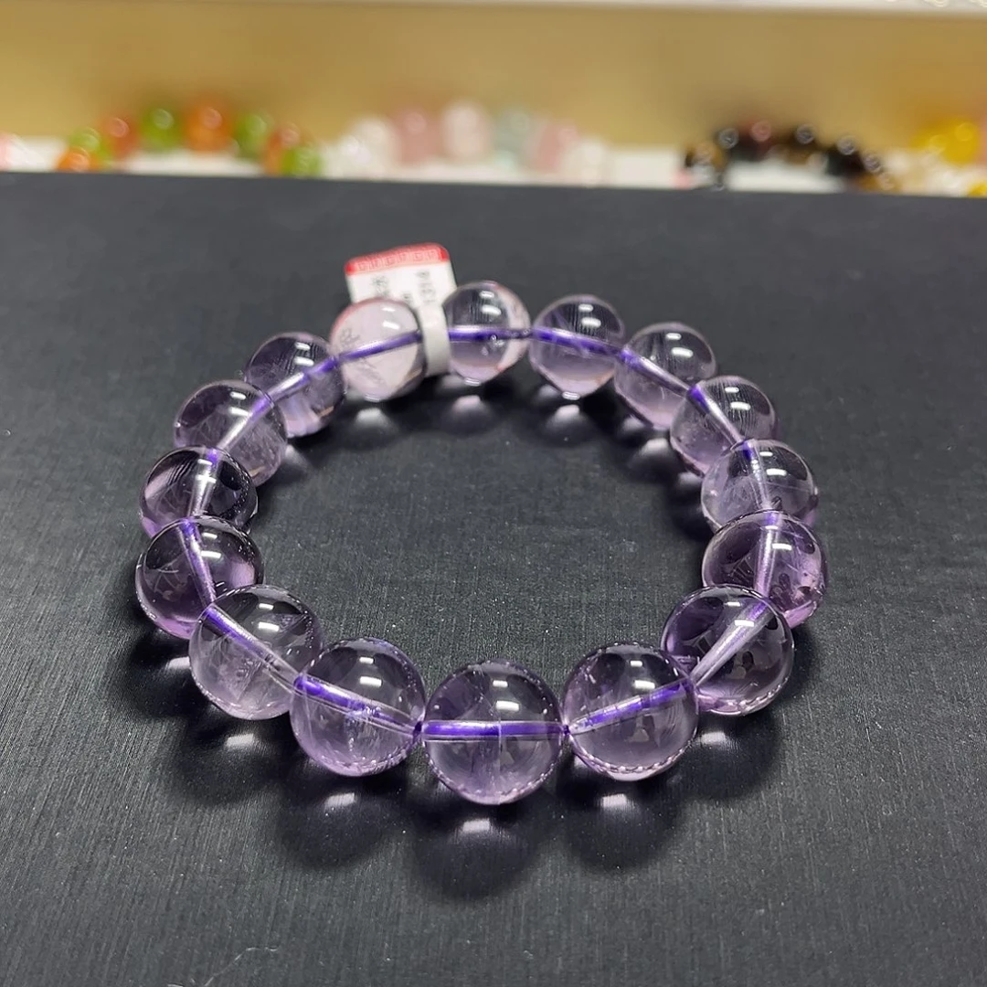 紫晶未镶嵌手链玻利维亚紫水晶手串