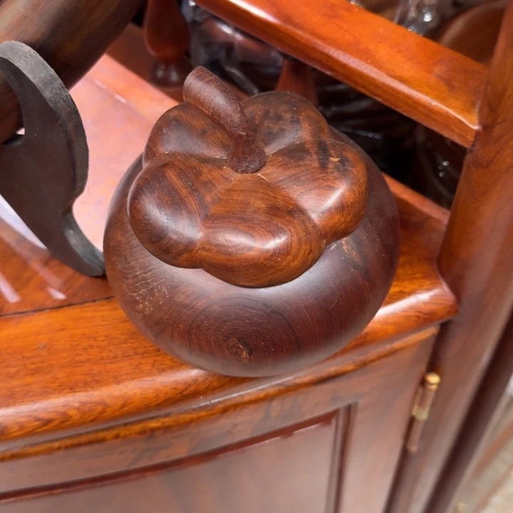 大果紫檀（缅甸花梨）花梨木山竹杯垫5个垫