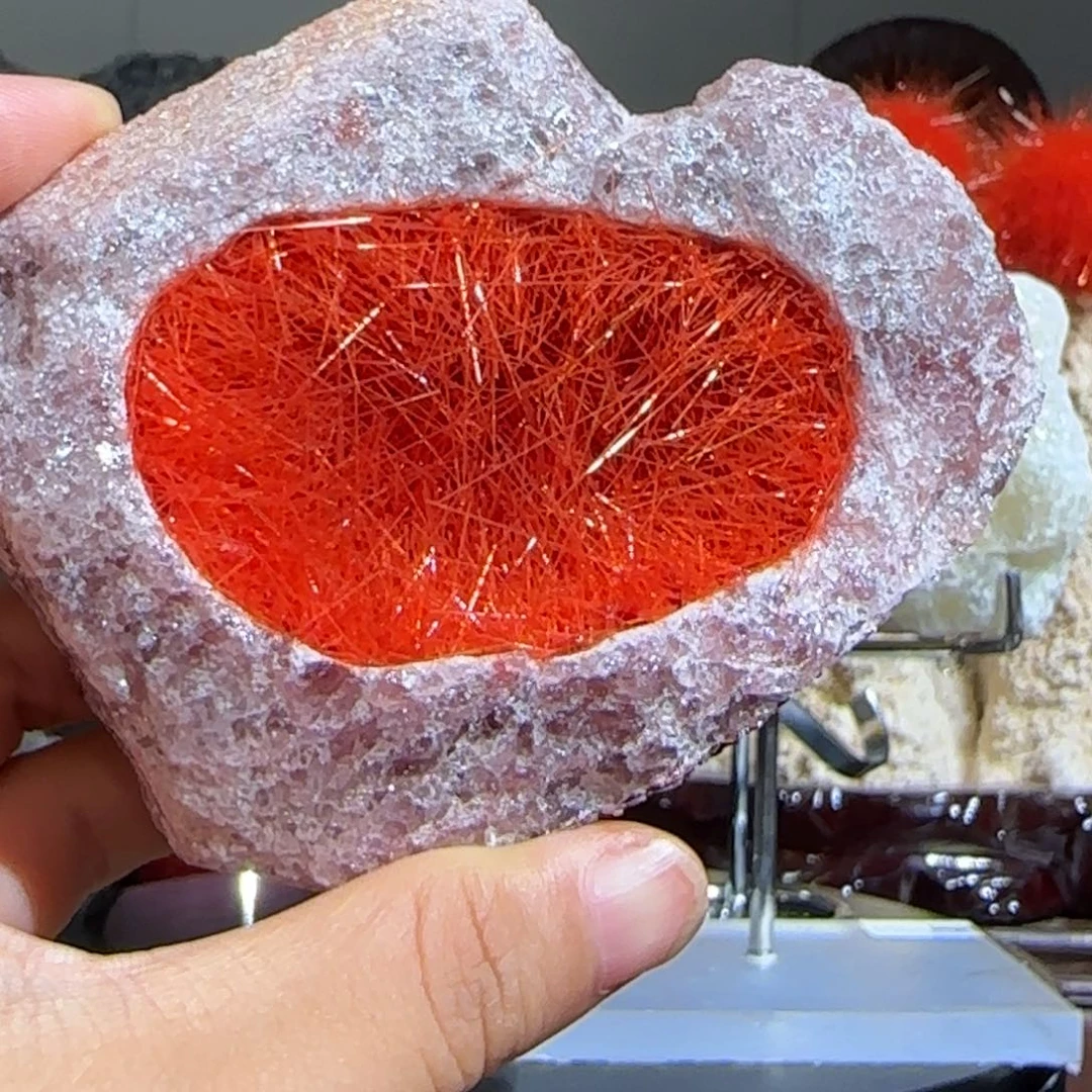 用***8紫砂原石矿物晶体摆件