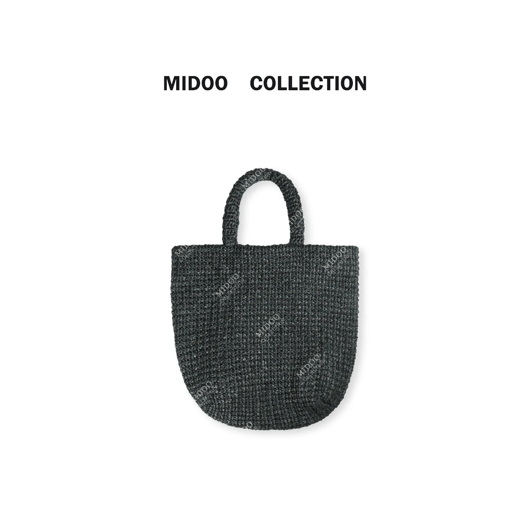 MIDOO ‘野织’小众设计马特草编织慵懒感手提包斜挎包