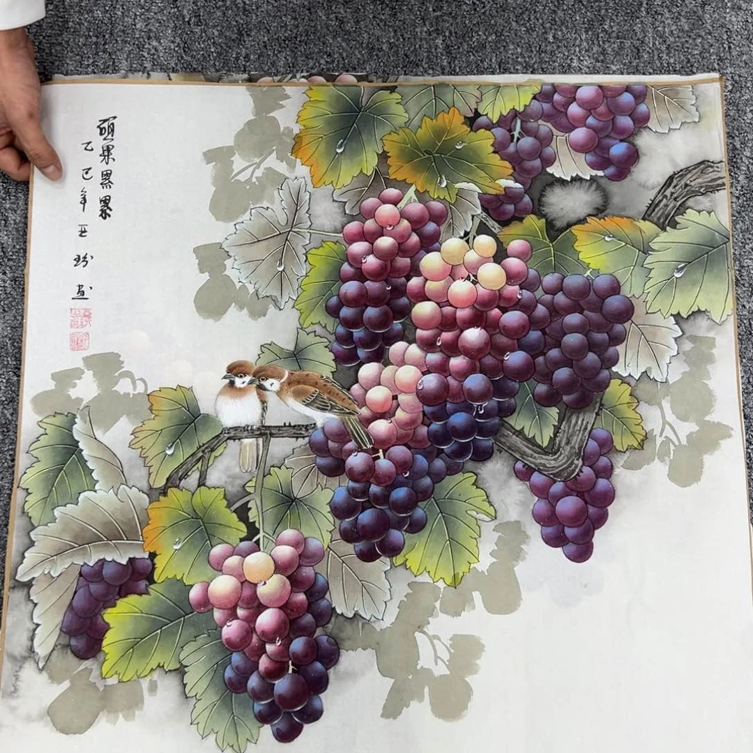 国画纯手绘字画宣纸