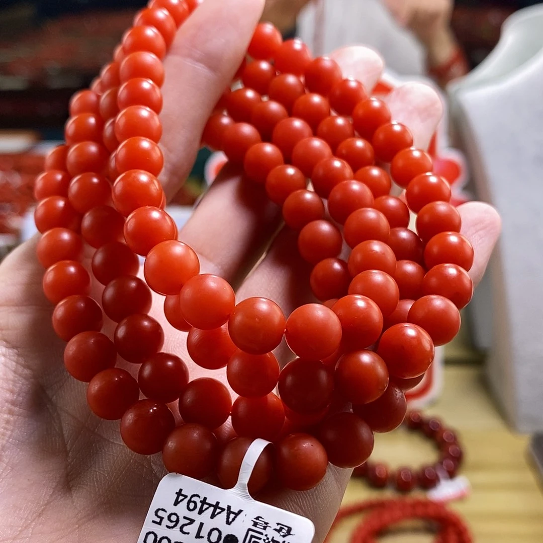 未镶嵌云端  8mm   南红玛瑙