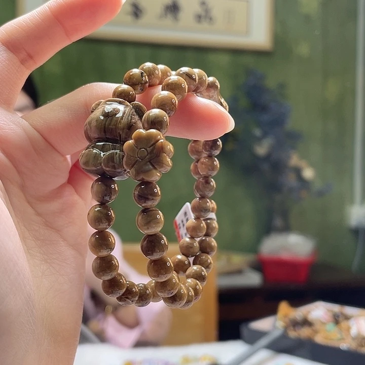 蜜蜡未镶嵌裸石手串