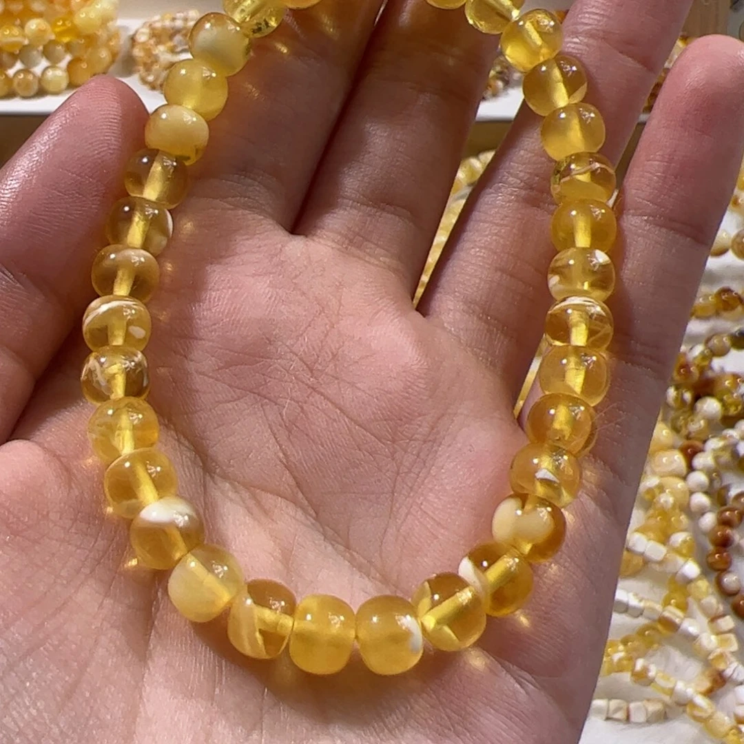 琥珀未镶嵌珠宝奇石金白老型