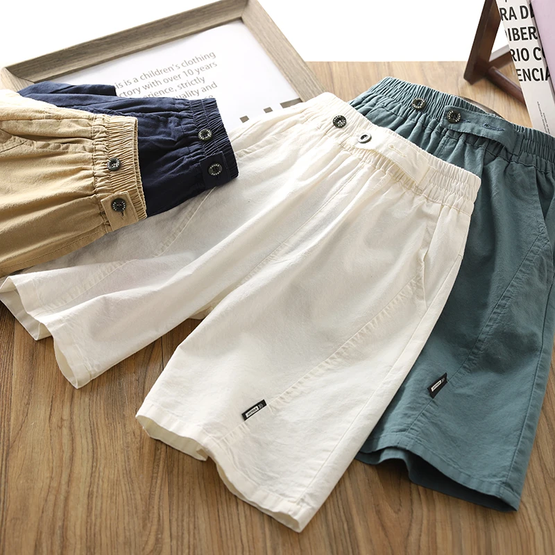 男童纯棉短裤2025夏季新款儿童薄款五分裤子帅气百搭中大童中裤潮