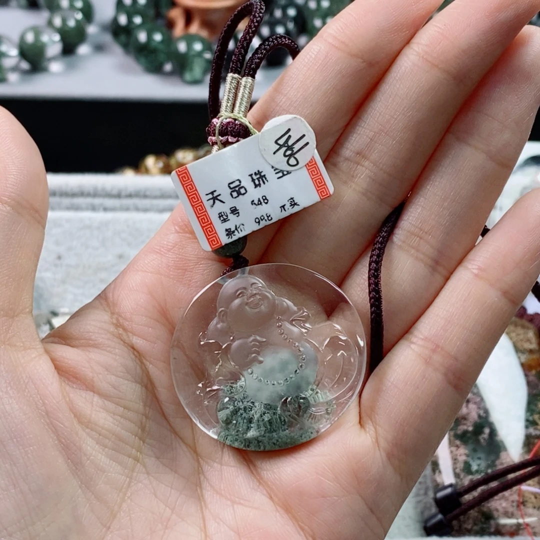 颈饰未镶嵌水晶绿幽灵548