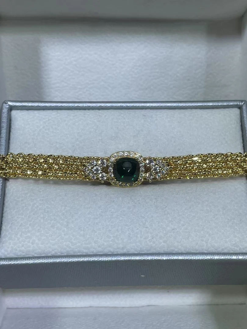 合金合成锆石手链 链 手链 【米米甄选 绚丽多彩】绿色手链 CL-2142