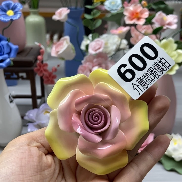 陶瓷手工制作陶瓷花