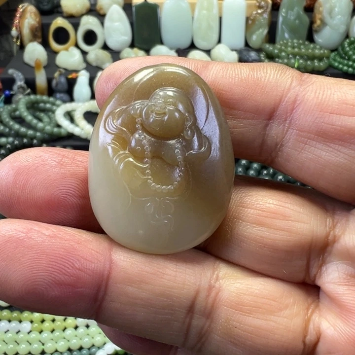 和田玉未镶嵌吊坠(不含链)