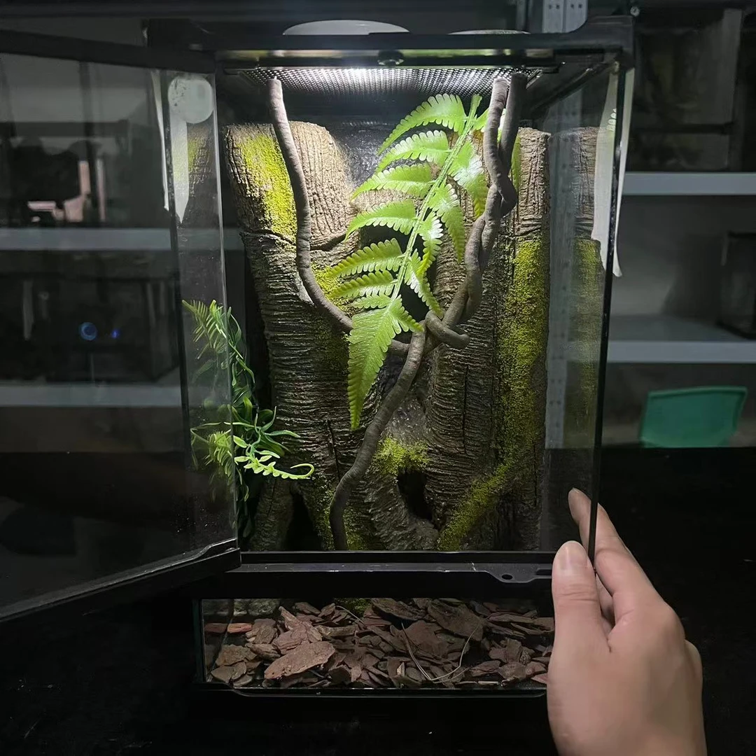 【长20宽20高30】爬宠造景缸睫角守宫树栖守宫饲养箱专业级造景缸