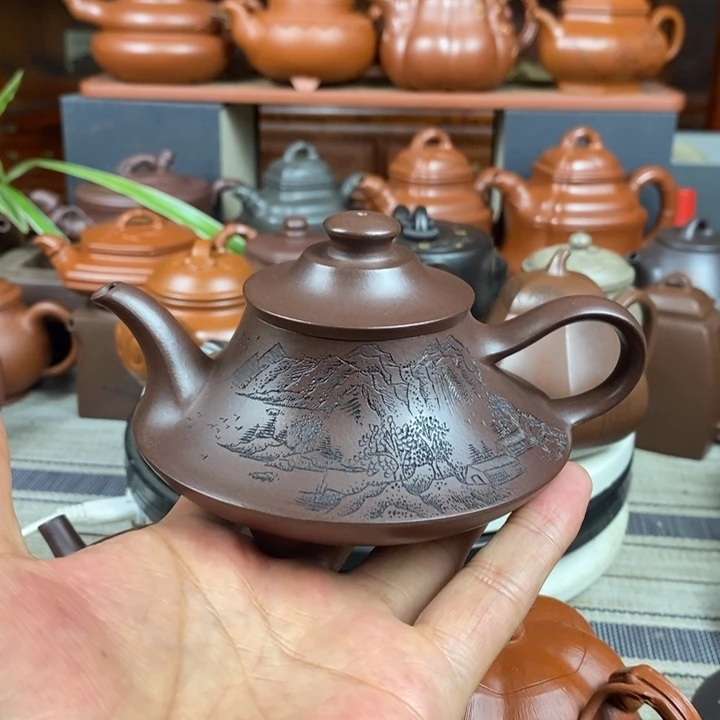 茶壶紫砂云炉180-260cc原矿老紫泥特价
