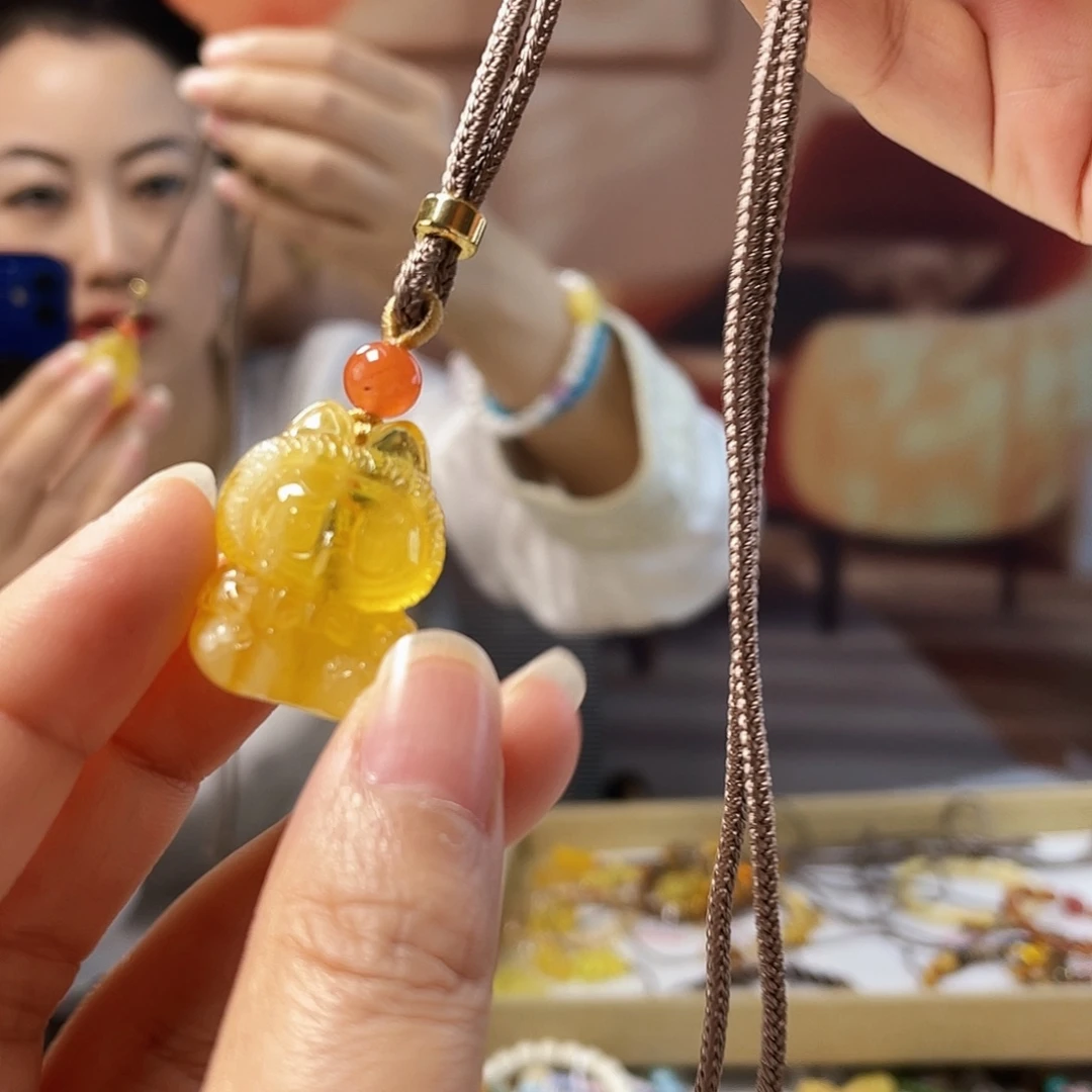 蜜蜡未镶嵌裸石蜜蜡吊坠