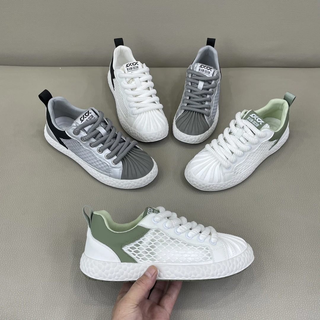 春夏新款男士网面休闲鞋时尚潮流舒适透气百搭潮款潮鞋标准码