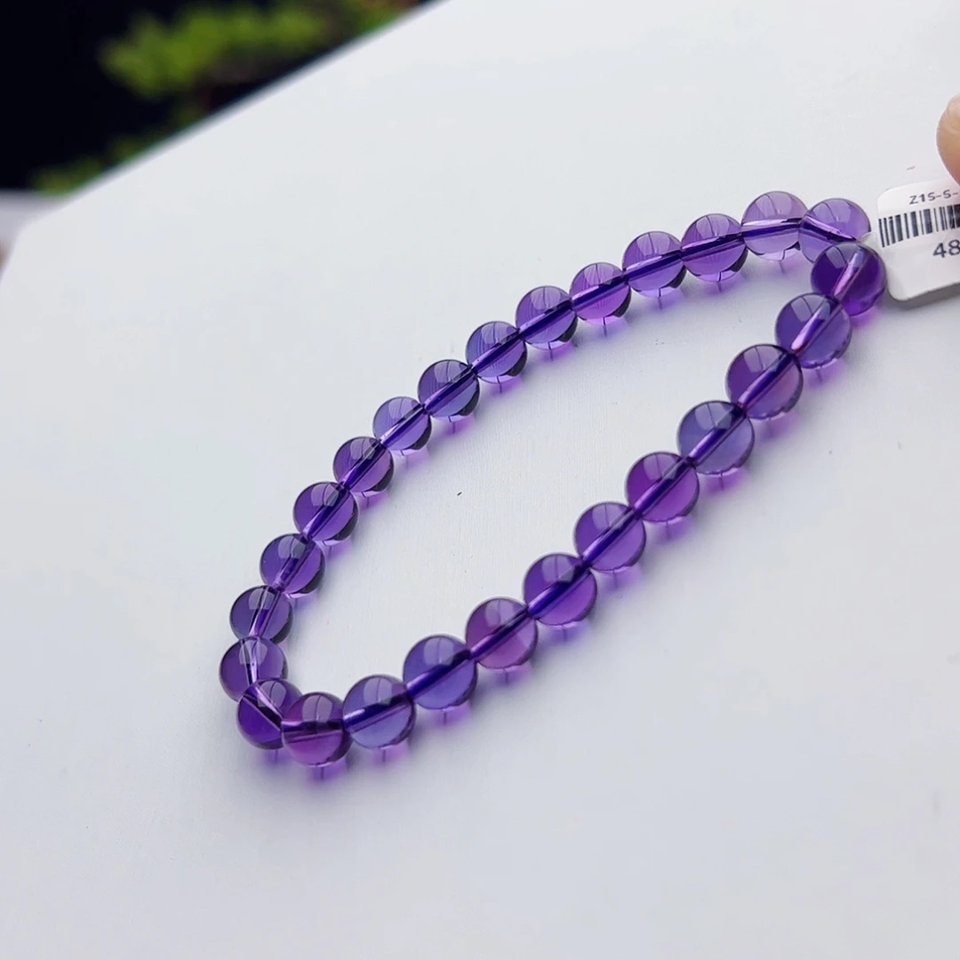 手链未镶嵌水晶紫水晶7.3mm13.7