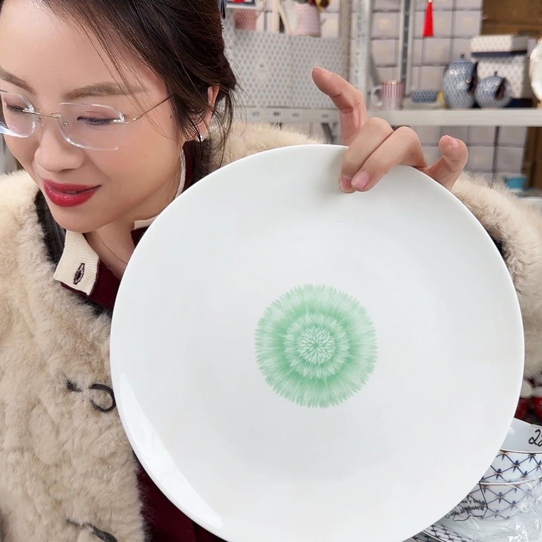 骨瓷高骨10.5英寸平盘27cm一个外贸骨瓷瑕疵品不忒不还