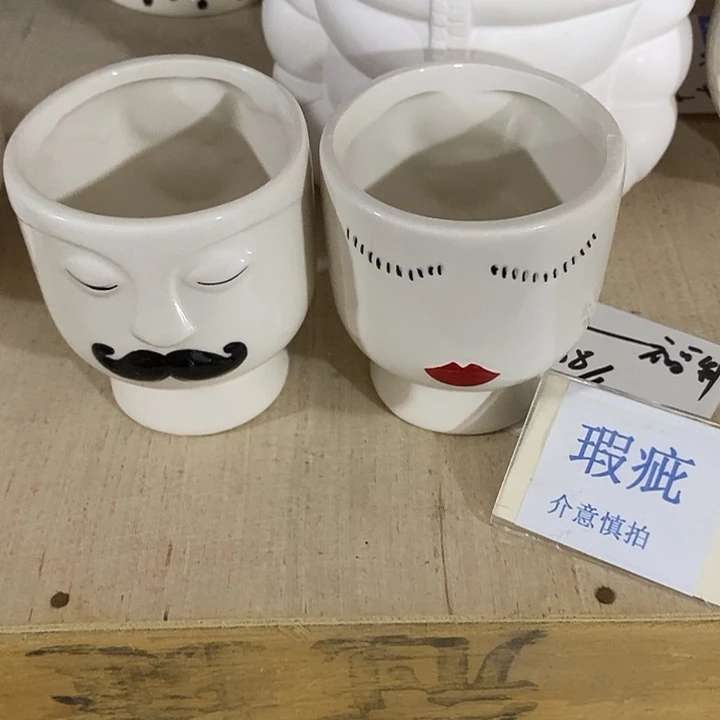 紫砂花盆多肉植物盆瑕疵有孔