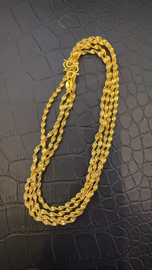 项链 D169【珍藏级别】时尚百搭水波纹项链