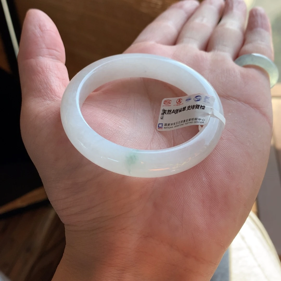 翡翠未镶嵌手镯6号50.8