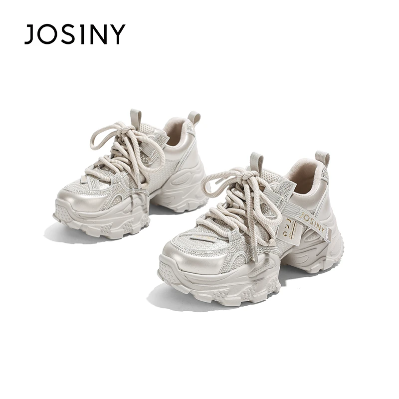 卓诗尼冬季厚底老爹鞋秋季休闲时尚休闲鞋运动风常规款复古港风