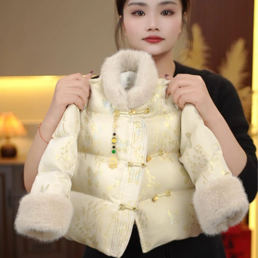 女宝抓周秋冬季加绒加厚冬天衣服婴儿童周岁小孩新款外出拜年礼服