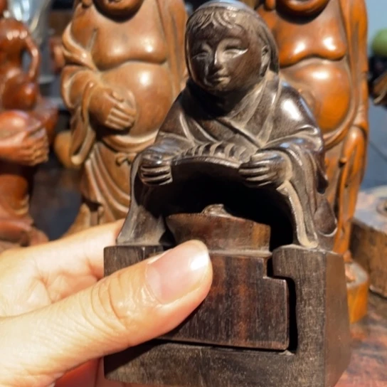 捂****香榧木刘海戏金蟾印章