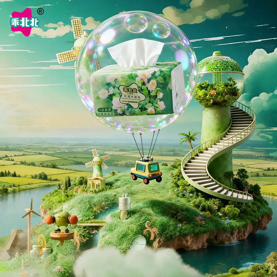 【32包】乖北北纸巾抽纸家用装纸巾擦手卫生纸家庭日用必备品百货