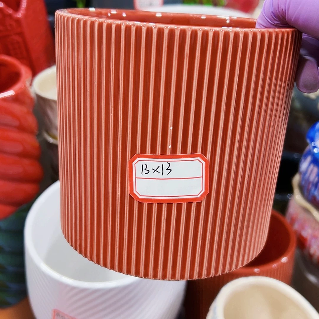 有孔外贸尾单陶瓷花盆凑单10米包邮