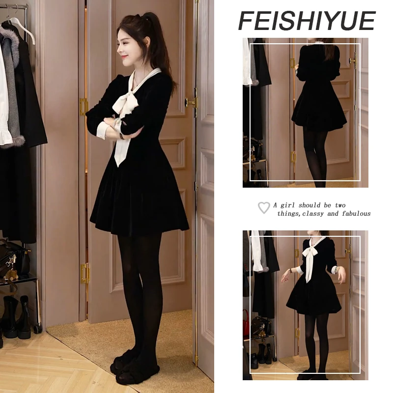 早秋温柔系穿搭2025新款韩版简约气质百搭裙子洋气时尚减龄连衣裙