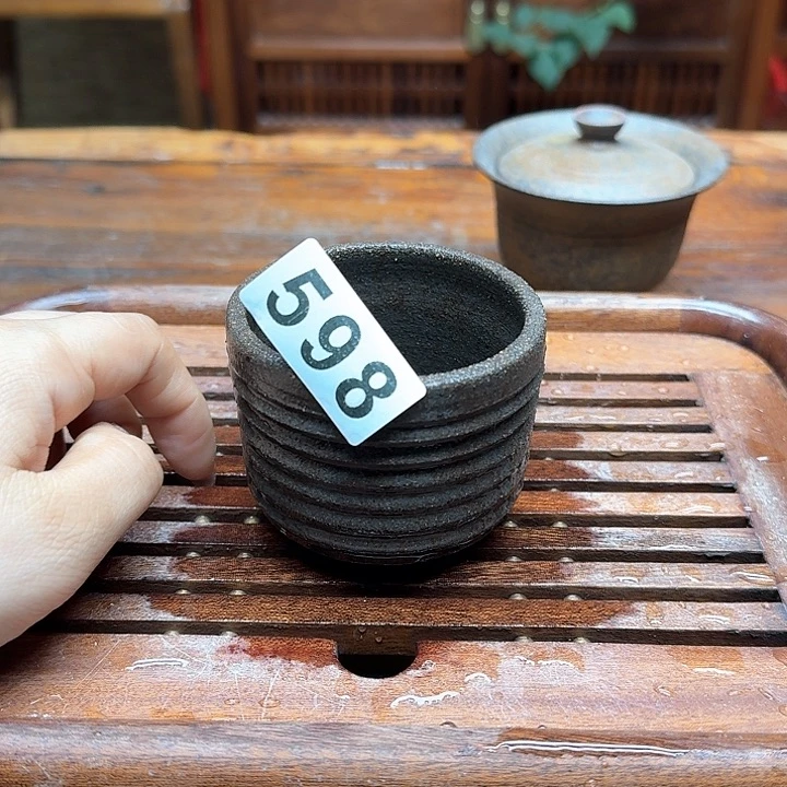 纯手工制作粗陶茶具