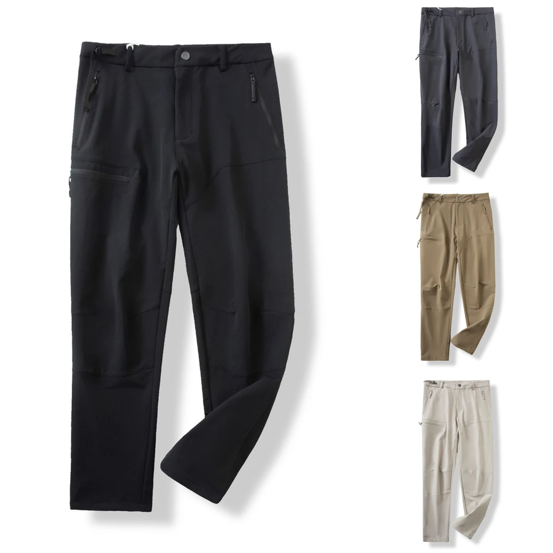 休闲百搭软壳裤户外三防直筒修身冲锋裤登山休闲裤运动裤