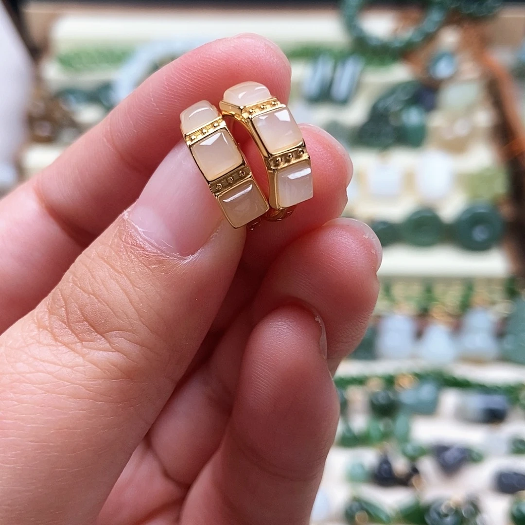 吊坠(不含链)银S925镶嵌和田玉