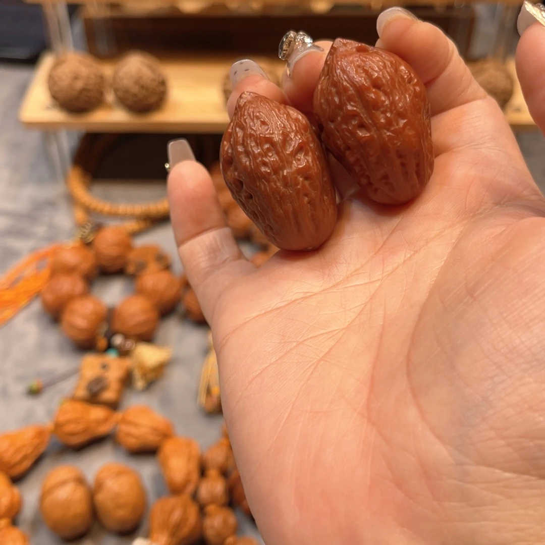 把件文玩核桃红皮大枣