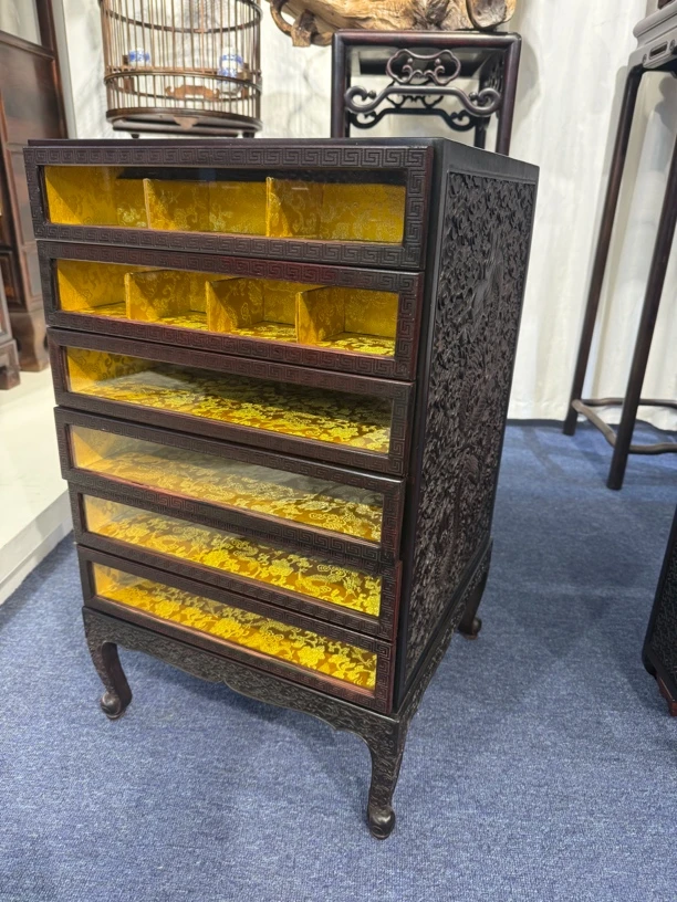 红酸枝牙科柜收纳柜茶具柜