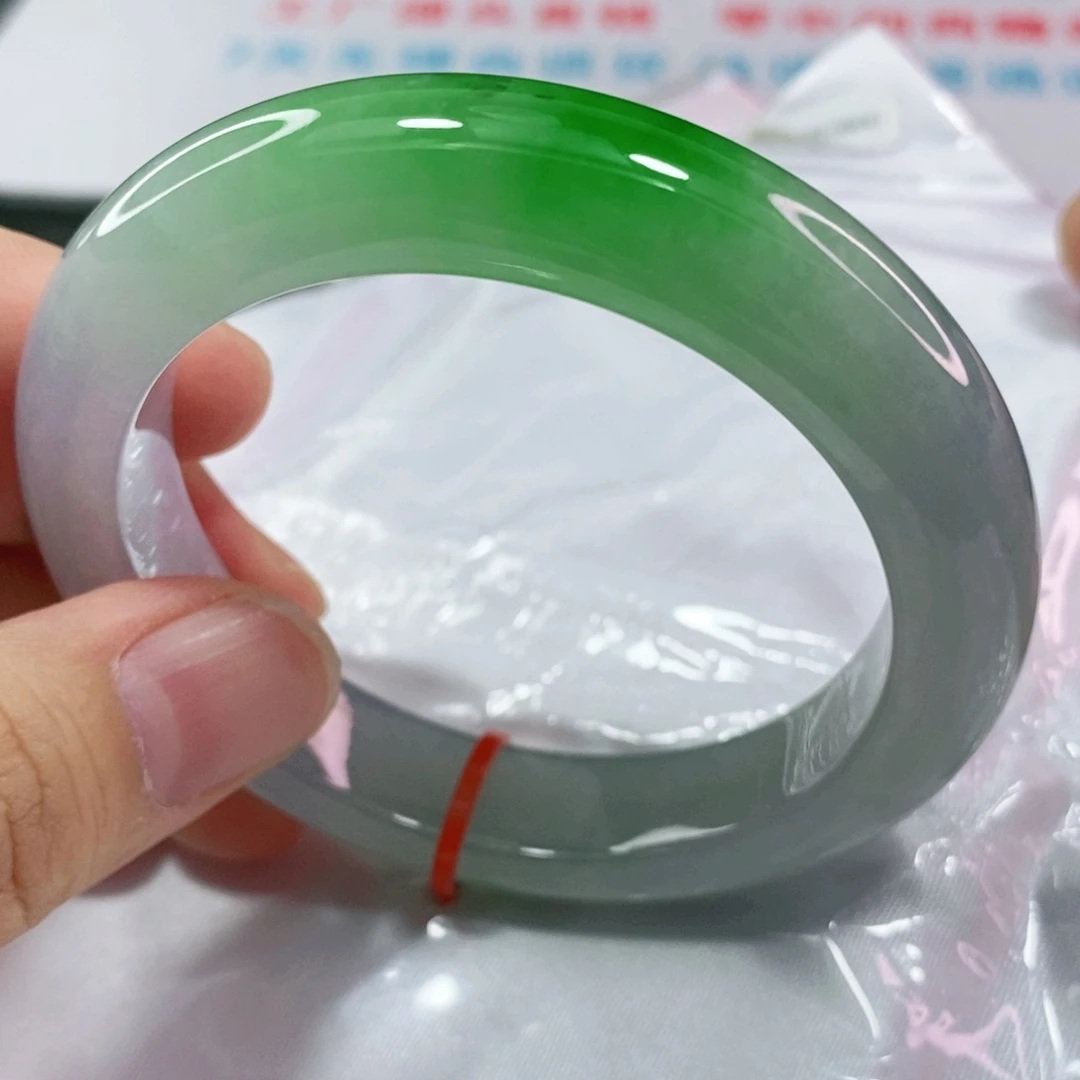 未镶嵌手镯翡翠5455圈口高货毕业