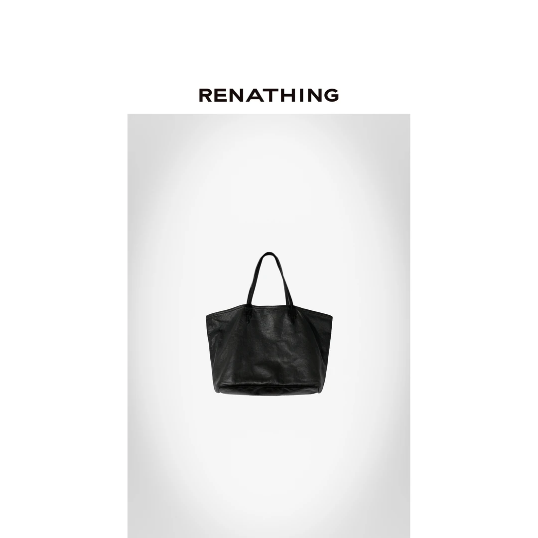 【RENATHING】大号手提皮质tote托特包