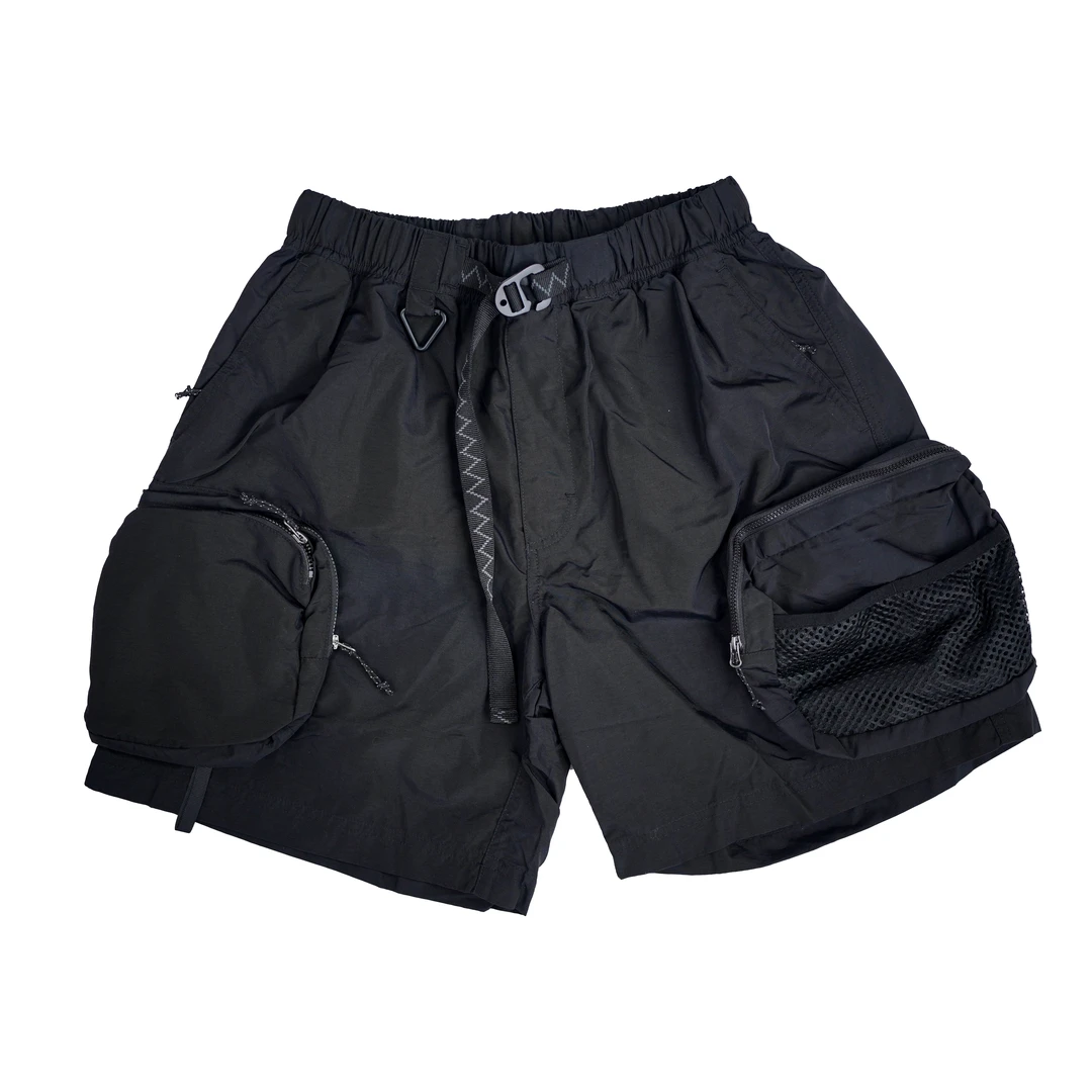 【户外机能】夏日三防五分短裤 多口袋短裤 松紧腰 自带腰带