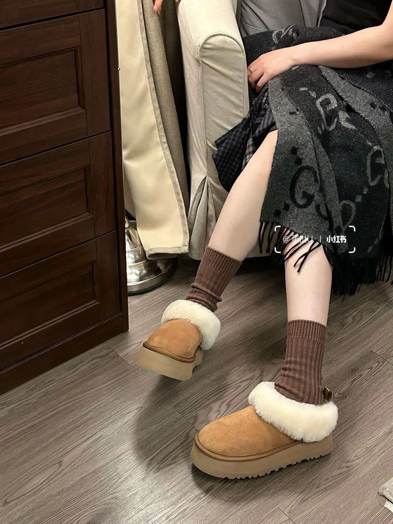 【塔茨勒】皮毛一体雪地靴保暖